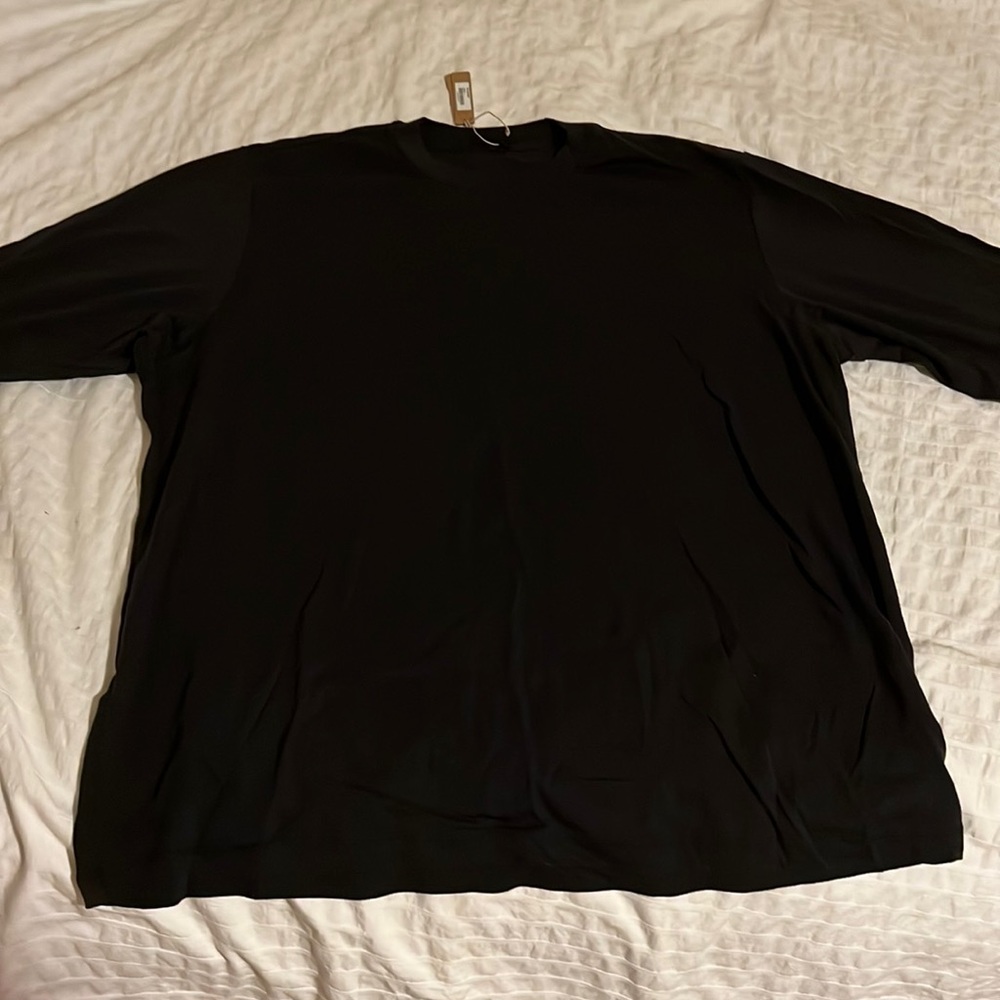 SKIMS Long Sleeve Tee in Black